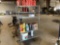 METAL RACK WITH CONTENTS, OILS, DIESEL SUPPLEMENT, TIRE AND TUBE