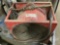 A PALLET OF, AIR HOSE STAND, FIRE EXTINGUISHERS, SUPER VAC