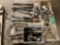 A PALLET OF CUTTING TORCHES, FITTINGS AND GUAGES
