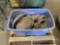 VARIOUS LENGTHS OF FIRE HOSE/ DISCHARGE HOSE WITH NOSELS IN TOTE