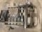 A PALLET OF, PULLERS, DRILL BITS, SEMI TIRE DOLLY