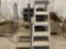 2 NON FOLDING STEP LADDERS, 1 ALUMINUM 5 FT, 1
