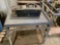 METAL ROLLING SHOP CART, OLD PAY PHONE