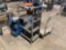 FLAT BED CART, WELDER CART, ROLLING METAL SHELF CART.