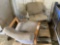 2 CUSHIONED OFFICE CHAIRS