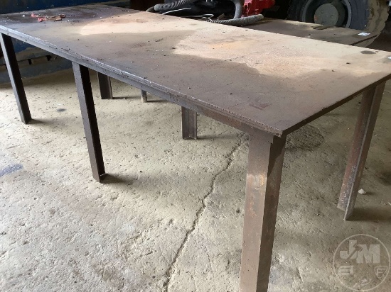 STEEL TABLE 8 FT X 3 FT 30 IN TALL