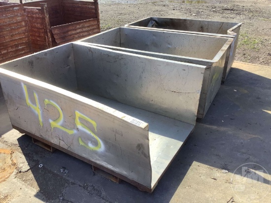 QUANITY 3, 3X5 STAINLESS SCRAP BINS