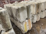 SET OF 4 CONCRETE BARRIERS