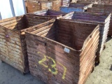 QUANITY OF 4, 4' X 4' SCRAP BINS