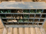BOLT BIN WITH NUTS, BOLTS AND WASHERS