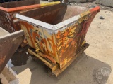 USED HEAVY DUTY 1.5 CY CAPACITY DUMPING HOPPER