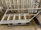 ALUMINUM STAIR CASE, 6 FT WITH RAILS