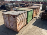 SCRAP BINS, 4 X 4, WITH LIDS, QTY OF