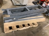 2 PALLETS WITH METAL SHELVING BROKEN DOWN