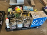 PALLET OF, AIR BRAKE ANTI FREEZE, DIESEL TREATMENT, SAFETY VESTS,