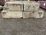 SET OF 4 CONCRETE BARRIERS