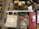 A PALLET OF, TOOL BOX WITH TOOLS, ROLL OFF VALVE