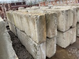 SET OF 4 CONCRETE BARRIERS