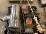 A PALLET OF, STIHL CHAIN SAW, CHAIN SAW CHAINS, STIHL