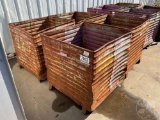 QUANITY OF 4, 4' X 4' SCRAP BINS