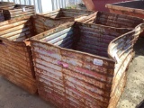 QUANITY OF 4, 4' X 4' SCRAP BINS