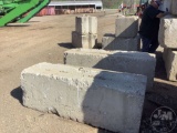 6 CONCRETE BARRIERS AND 2 PARKING CURBS