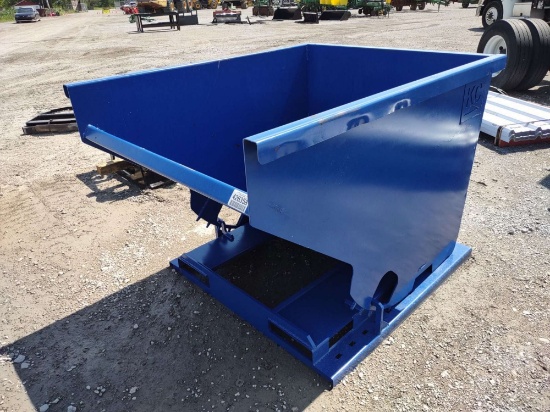 UNUSED STANDARD DUTY 2 CY CAPACITY DUMPING HOPPER