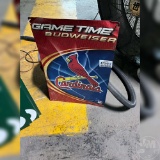 BUDWEISER CARDINALS METAL SIGN