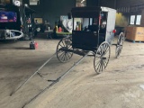 AMISH ENCLOSED HORSE DRAWN BUGGY WITH LIGHTS