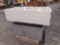 DOUBLE DOOR METAL CABINET, WOODEN CABINET WITH STORAGE SLOTS, WOODEN