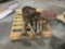 SKID OF 6 METAL ANTIQUE STOOLS