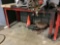6 FT STEEL WORK BENCH WITH VISE, NO CONTENTS
