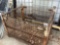 METAL DEBRI CRATE 4’......X4’......, 3 PIECES OF FENCE PANELS, STEEL