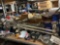 SHELF WITH, YOKES, UJOINTS, CARRIER BEARINGS, GUAGES AND MORE