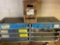 BOLT BINS WITH CONTENTS, SMALL ROLL OF WIRE