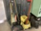 MOPS AND MOP BUCKETS, DUST PAN, SHOVELS, DUST MOPS, WINDOW