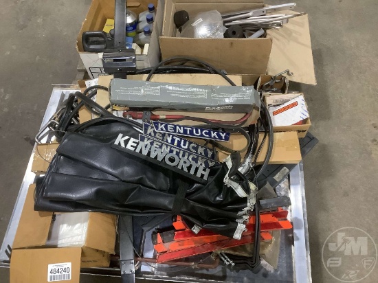 SHOCK, STRAPS, ANCHORS, OILS, ALUMINUM DOOR, EMBLEMS, U BOLTS, TRIANGLES