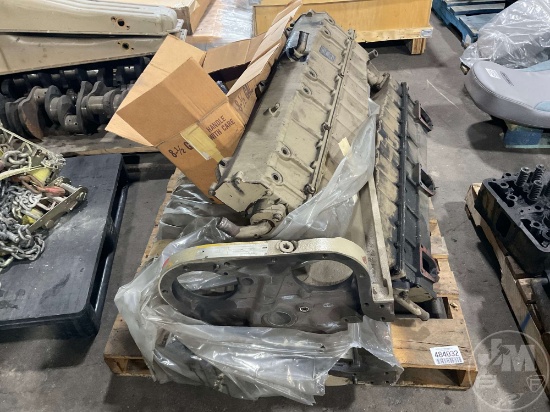 2 PALLETS OF CUMMINS ENGINE BLOCK BIG CAM, PARTS, ROD
