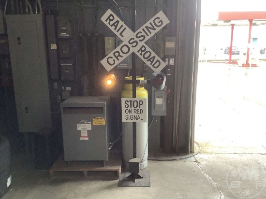 LIGHTED RAILROAD SIGN 7’......
