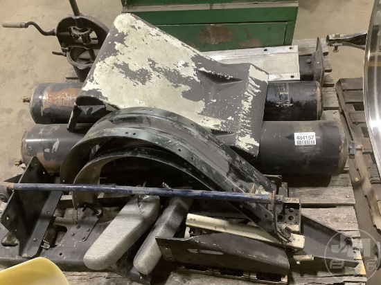 AIR TANKS, BRACKETS, LANDING GEAR, PRESS, HANGING LIGHTED CABINET