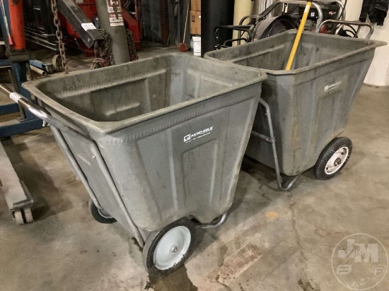 2 JANITORIAL CLEAN UP CARTS
