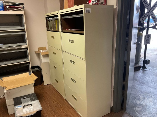 SIX FILING CABINETS, TRAY ORGANIZERS