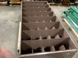 METAL SHELF WITH STORAGE SLOTS