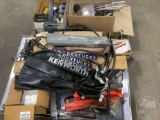 SHOCK, STRAPS, ANCHORS, OILS, ALUMINUM DOOR, EMBLEMS, U BOLTS, TRIANGLES