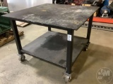 4’......X4’...... STEEL TABLE ON WHEELS