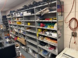 METAL SHELVING, QTY OF 5 SECTIONS, ****DOSE NOT INCLUDE CONTENTS****