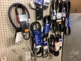WALL OF V BELTS AND SERPENTINE BELTS