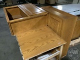 3 PALLETS OF CABINETS, 7’...... WHITE DRY ERASE BOARD, SEMI