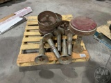 SKID OF 6 METAL ANTIQUE STOOLS