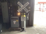 LIGHTED RAILROAD SIGN 7’......